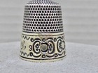 Antique Sterling No  9 Thimble Monogram Initial  L Thimble Sterling 3 4  Thimble