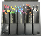  60  Design Spectracolor Easel Case Colored Pencil Set Cracked taped Easel
