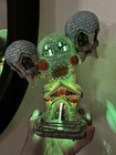 Rare Vintage 1990s Halloween    phantom Opera House    Green Lighted Village House