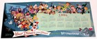 N mint 9 4  Walt Disney Studio 1953 4-panel Folded Christmas Card 1954 Calendar