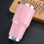 30 Oz Stainless Steel Insulated Tumbler Travel Mug For Hot Cold Coffee With Lid