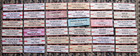 Large Lot Of 188 Original Jukebox Star Title Strips From The 50 s Thru The 80 s
