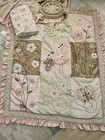 Lambs   Ivy 6-piece Nursery Crib Baby Bedding Set Pink Butterfly Birds Floral