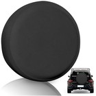  Faux Leather Spare Tire Cover  Waterproof Anti Fits Tire Diameter30 -32  Black