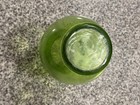 Green Glass Vase Vintage 8 Inches Tall