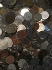 2 Pound  approximately 200   International World Coins Mixed Foreign Bulk Lot