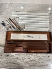 Antique Keuffel   Esser Co Leroy Lettering Set With Wood Case Drafting Kit