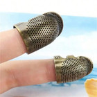 1pc Vintage Metal Thimble Adjustable Finger Protector Stitch Needlework Thimble