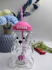 Starbucks Bearista Strawberry Bear Glass Jar Cold Cup With Straw - Valentines