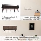 Key And Mail Holder For Wall Mail Organizer Wall Mount With 5 Hooks Key Rack