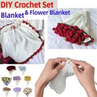 Fuzzy Blanket Sweater Hand Knitted Rose Bouquet Crochet Blanket Lily Of The Vall