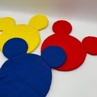 Vintage Mickey Mouse Ears Puffy Wall Art Primary Nursery Children s Room Decor