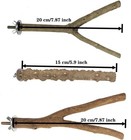 4 Pcs Natural Parrot Perch Wooden Parrot Perch Stand Bird Stand Parakeet Climbin