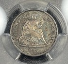 1860-p Seated Liberty Half Dime H10c Pcgs Vf35 Choice Very Fine