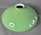 Victorian Antique Jade Celadon Green Cased Glass Lamp Shade Dome Ceiling Light