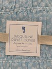 Pottery Barn Kids Teen Jacqueline Duvet Cover Twin Blue With White Flowers  r124