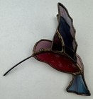 Stained Glass Leaded 3d Hummingbird Hanging Sun Catcher Ornament