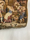 Vintage French Lovely Informal Gathering Scene Wall Hanging Tapestry 150x49 Cm
