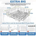 Lower Dishwasher Rack Replacement W10728159 For Whirlpool Kenmore Maytag Wheels