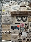 Lot Of Used Rubber Stamps  - 100 