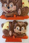 Vintage Nursery Baby Kids Room Ceramic Book Ends Or Decor  2  Bears