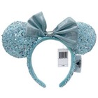 Disney cinderella Magic Mirror Silver Headband frozen Arendelle Aqua Minnie Ears