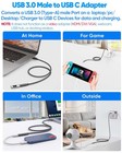 Usb C Female To Male Adapter Cable 5ft 1 5m 10gbps A 5ft  Black