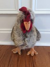 Steiff Plush Hen 075612 1996 Stuffed Animal W  Id Button   Flag Germany 32 Cm 