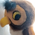Vintage Disney Winnie The Pooh Owl 10    Plush Stuffed Toy Faux Leather Nose Feet