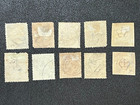 Denmark 1854-79 Group Of  4 7 12 18 25-26 29-30 33-34 Used 9x6180