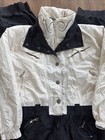 Metropolis By Couloir Womens One Piece Ski Suit Size 14 Black Off White Belted