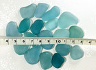 Genuine Sea Glass From Japan Surf-tumbled Blue Color 65g