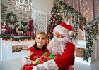 7x5ft Christmas Fireplace Photography Backdrop Holiday Photo Studio Prop