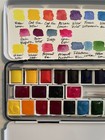 Winsor   Newton Professional Watercolor Curated Set 24 Half Pans  Extras  Brush