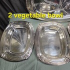Lot Of 5  1847 Rogers Bros  Daffodil Silver Plates Meat  Veggies  Gravy   Bowl 