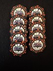 Lot Of 10 Vintage Casino Poker Chips    obsolete Palace Casino Biloxi Mississippi   