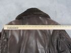 Vintage Lakeland Jeffrey Banks Bomber Brown Leather Jacket Mens Size 42 Heavy Ec