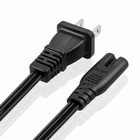 1ft 2prong Figure8 Replacement Non-polarized Computer Power Cord Cable  Pc-10701