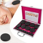Hot Massage Stone Set Warmer Rock Kit Natural Basalt Rocks W  Heating Box 16 Pcs