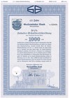 Germany  Geestmunder Bank  1000 Dm   Bond  Stock Certificate  Beautiful Coupons