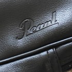 Pearl Flute Bag Faux Black Leather Zipper For B Foot Case