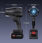 Cordless Leaf Blower 130000 Rpm  Lightweight Handheld Turbo Jet Blower With Step