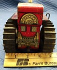 Vintage 1940 s Marx Wind-up Tin Litho Diesel 12 Tractor With Tread Td 18