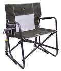 Freestyle Rocker Xl Oversized Foldable Rocking Camp Chair  Pewter