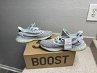 Mens 10   Womens 11 5 Adidas Yeezy Boost 350 V2 Blue Tint B37571  new With Box 