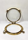Set Of 2 Marine Brass Ship Round Porthole Wall Mount Window Hatch With Two Keys