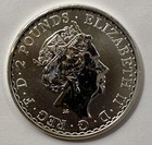 2018 Royal Mint Uk Britannia   2 Two Pounds 1 Tr Oz  999 Fine Silver Bullion Coin
