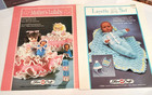 Fibre Craft Crochet Doll Patterns Booklets Cowgirl Patriot Bride Baby Lot Of 5