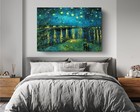 Starry Night Over The Rhone Van Gogh Reproduction Canvas Print Wall Art