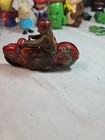 Vintage Alps Motorcycle Toy No  3 Friction Tin Litho Toy Japan                